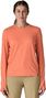 Camiseta de manga larga Patagonia Capilene Cool Sun naranja para mujer