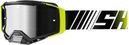 Shot Core Stripe Mask in Bright Neon Yellow