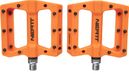 Paar flache Pedale Neatt Composite 8 Pins Orange