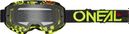 O'Neal B-10 Attack Goggle Black/Yellow Clear Lens