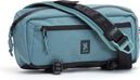 Mini Kadet 5L schoudertas in staalblauw met chromen details