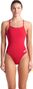 Bañador de una pieza para mujer con espalda descubierta Challenge Back Rojo