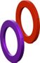 Magura Eyelet Kit for 4-Piston Caliper, Purple/Red