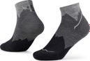 Chaussettes Buff Merino Lightweight Quarter 3" Noir 