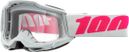 Accuri 2 Keetz 100% Pink Gray Goggle / Clear Lenses
