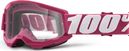 100% STRATA 2 Kids Goggle | Fletcher Pink | Clear Lenses