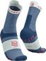 Chaussettes Compressport Pro Racing Socks V4.0 Run High Bleu