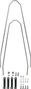 Set di gambe SKS Force per Velo 42 / Velo 47 Standard Nero