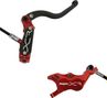 Frein Gauche Hope XCR Pro E4 Rouge Durite Noire