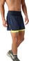Pantalón Corto Brooks High Point 2.0 5in Azul/Amarillo 2 en 1, Hombre