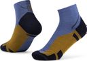 Calze Buff Merino Lightweight Quarter 4" Blu/Beige