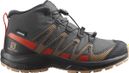 Salomon XA Pro v8 Mid CSWP Junior Grigio Rosso Bambini