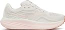 Chaussures Running Saucony Ride 18 Blanc/Rose Femme