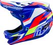 Troy Lee Designs D4 Composite Mips Omega Volgelaatshelm Wit/Blauw