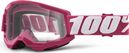 100% STRATA 2 Goggle | Pink White | Clear Lenses