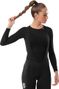 Sous-maillot vélo laine femme Cyclisme SRX Team Noir