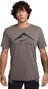 Maglia a maniche corte Nike Dri-Fit Trail Grey Logo Uomo
