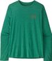 Camiseta de manga larga Patagonia Capilene Cool Daily verde para hombre