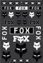 Paquete de adhesivos Fox Legacy Track Negro