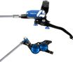 Hope Tech 4 V4 Disc Break - Back Black / Blue Braided Hose 