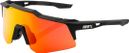 Lunettes 100% Speedcraft - XS Soft Tact Noir - Verres Miroir Multicouche Rouge Hiper