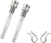 Vis étrier de frein à disque – Argenté – 2 pièces + clips