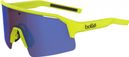 Sonnenbrille Bollé C-Shifter Acid Yellow Matte - Braun Blau