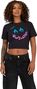 T-shirt Femme Fox Baby Hello Noir