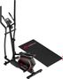 Elliptique Fitness E200 magnétique pliable noir avec tapis