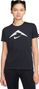 Women's Nike Dri-Fit Trail logo short-sleeved shirt Black