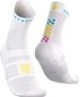 Chaussettes Compressport Pro Racing v4.0 Run High Ironman 2026 Blanc
