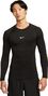 Nike Pro Trui met lange mouwen Zwart Heren