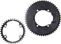 Alugear Round Aero 110 BCD Asymmetric Shimano 12-speed chainrings Black
