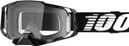 100% Armega Black / White Mask - Clear Lenses