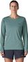 Patagonia Cap Cool Daily Long-Sleeve T-Shirt with Blue Logo for Women