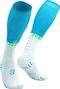 Calze Compressport Full Socks Oxygen Blu/Verde