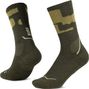 Buff Merino Midweight Crew Socks in Beetle Green
