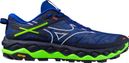 Chaussures Trail Mizuno Wave Mujin 10 Bleu/Vert Homme