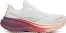 Saucony Hurricane 25 Running Shoes, White/Pink, Women's