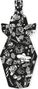 Slicy MTB Rear Mudguard Madblack Black / White