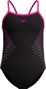 Costume da bagno Speedo Plastisol Placement Nero/Rosa Ragazze