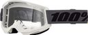 Maske aus 100 % Strata 2, grau/klares Glas