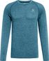 Langarm Trikot Odlo Essentials Seamless Blau