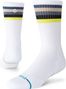 Stance Line Up Mid Ribbed Crew Socken Weiß/Mehrfarbig