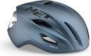 MET Manta Mips Mat Road Helm Blauw Zilver