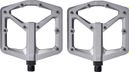 Coppia di pedali Crankbrothers Stamp 3 in magnesio grigio