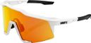 Lunettes 100% Speedcraft Soft Tact Off White / Miroir Multilayer HiPER Rouge