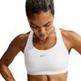 Nike Swift High Support Sports Bra, White, Women's