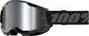Brille 100 % Strata 2 Schwarz/Spiegelglas Silber