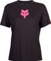 Fox Head Women's Short Sleeve T-Shirt Black / Pink